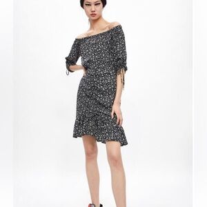 Zara floral long sleeve dress, size small